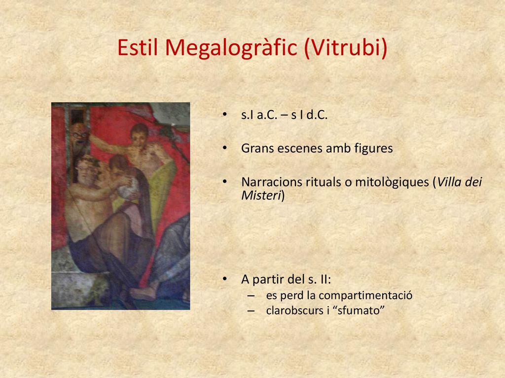 Estil Megalogràfic (Vitrubi)