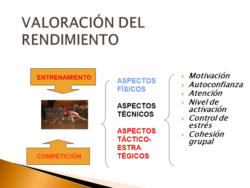 VALORACIÓN DEL RENDIMIENTO