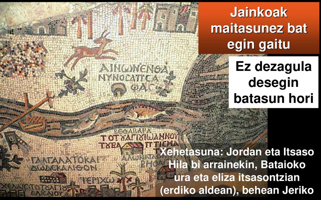 Jainkoak maitasunez bat egin gaitu Ez dezagula desegin batasun hori
