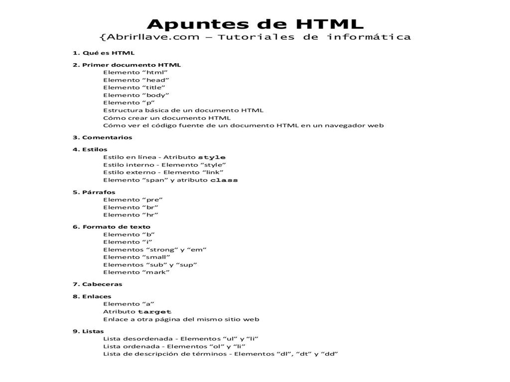 Lista de descripciÃ³n de tÃ©rminos - Elementos dl, dt y dd