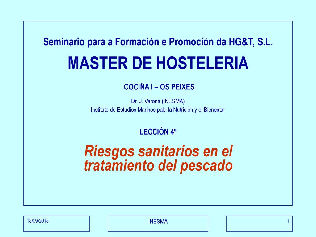 Seminario para a Formación e Promoción da HG&T, S. L