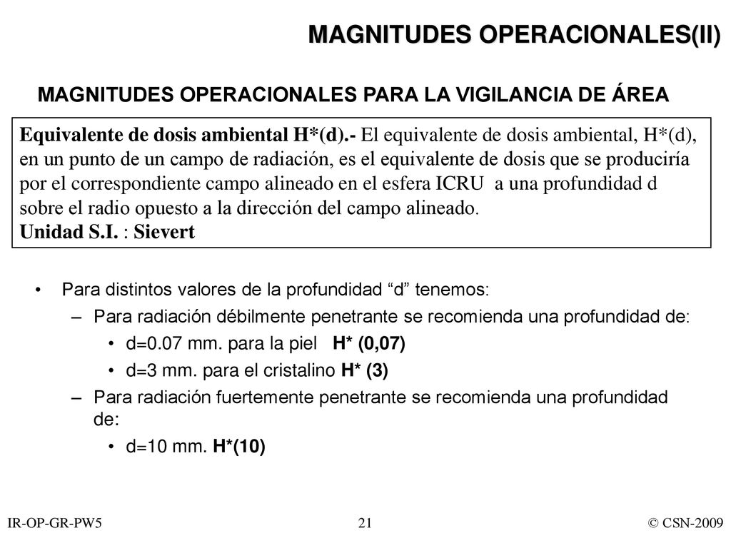 MAGNITUDES Y UNIDADES RADIOLÓGICAS - ppt descargar