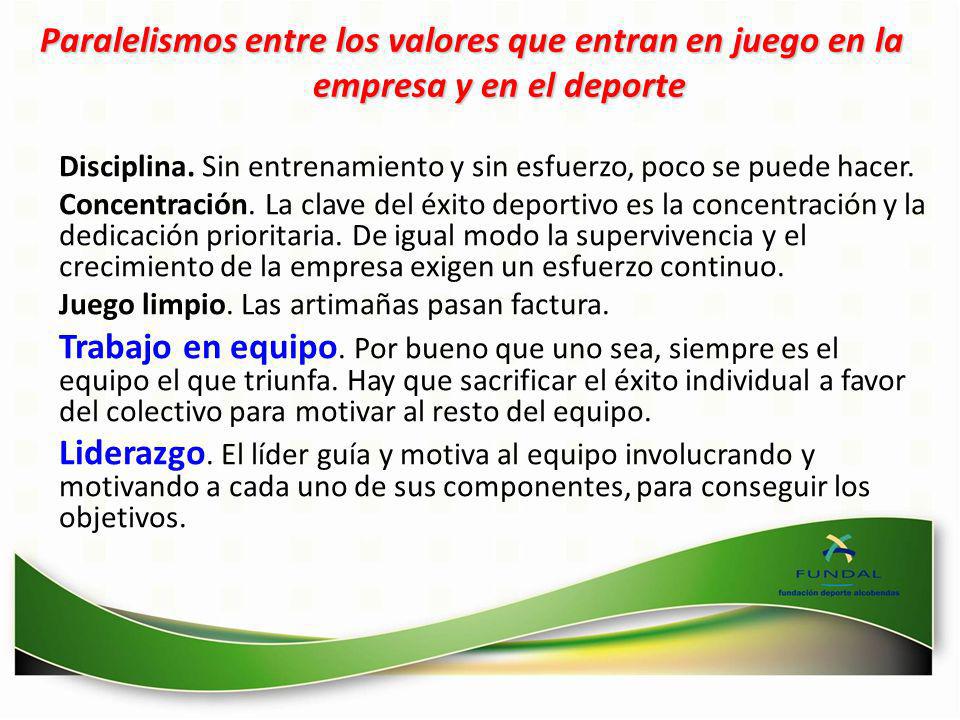 Paralelismos entre los valores que entran en juego en la empresa y en el deporte