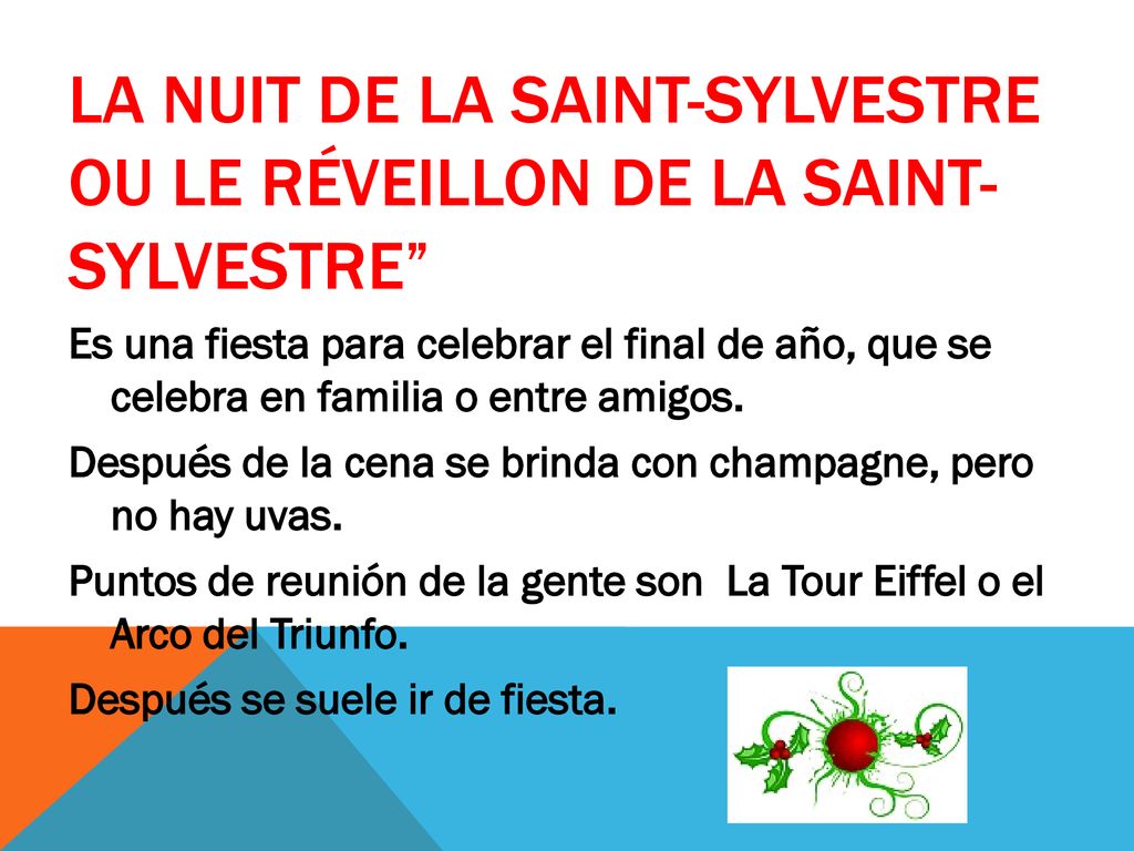 La Nuit de la Saint-Sylvestre ou Le Réveillon de la Saint-Sylvestre