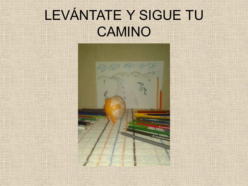 LEVÁNTATE Y SIGUE TU CAMINO