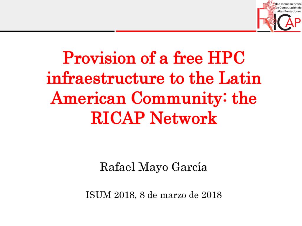 Rafael Mayo García ISUM 2018, 8 de marzo de 2018