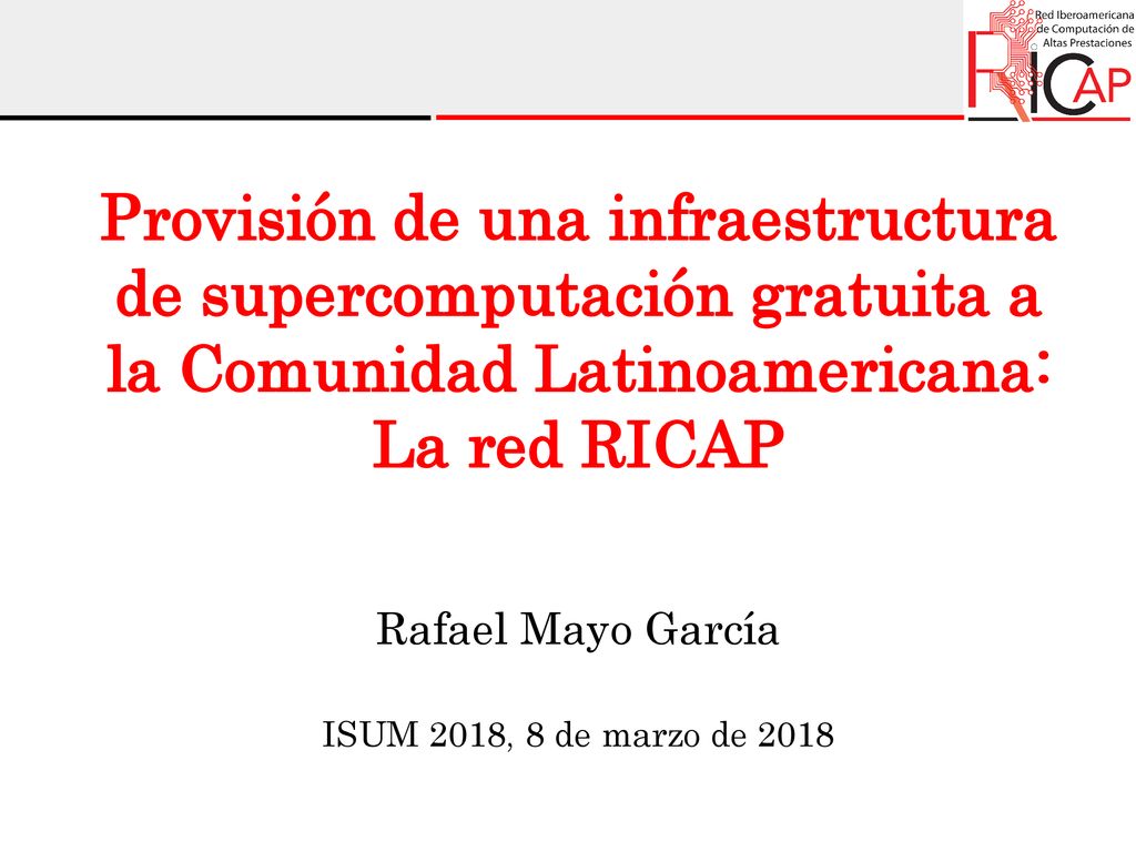 Rafael Mayo García ISUM 2018, 8 de marzo de 2018
