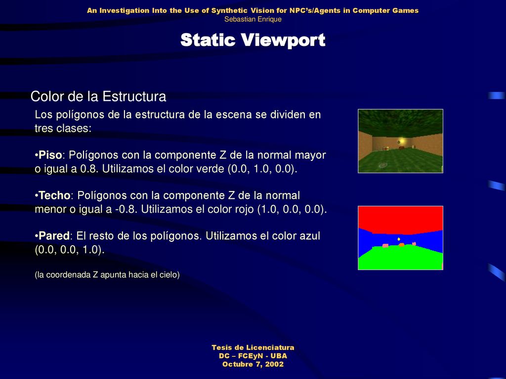 Static Viewport Color de la Estructura