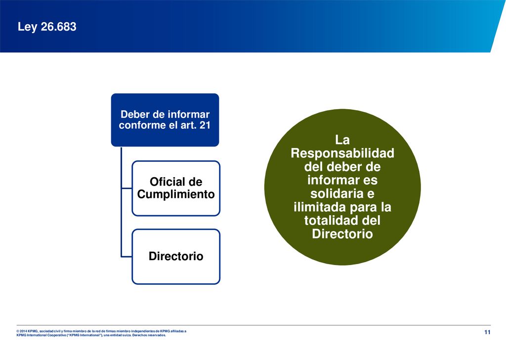 Deber de informar conforme el art. 21 Oficial de Cumplimiento