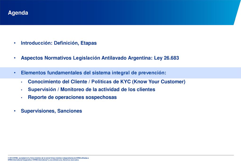 Prevención del Lavado de Dinero y Financiamiento del Terrorismo