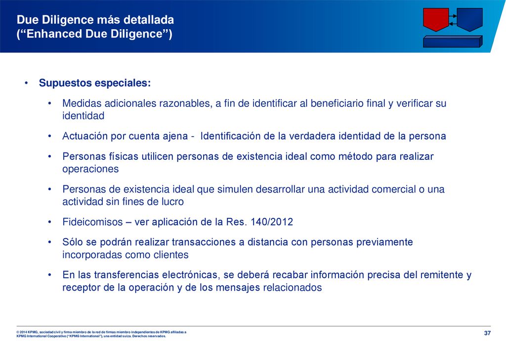 Due Diligence más detallada ( Enhanced Due Diligence )