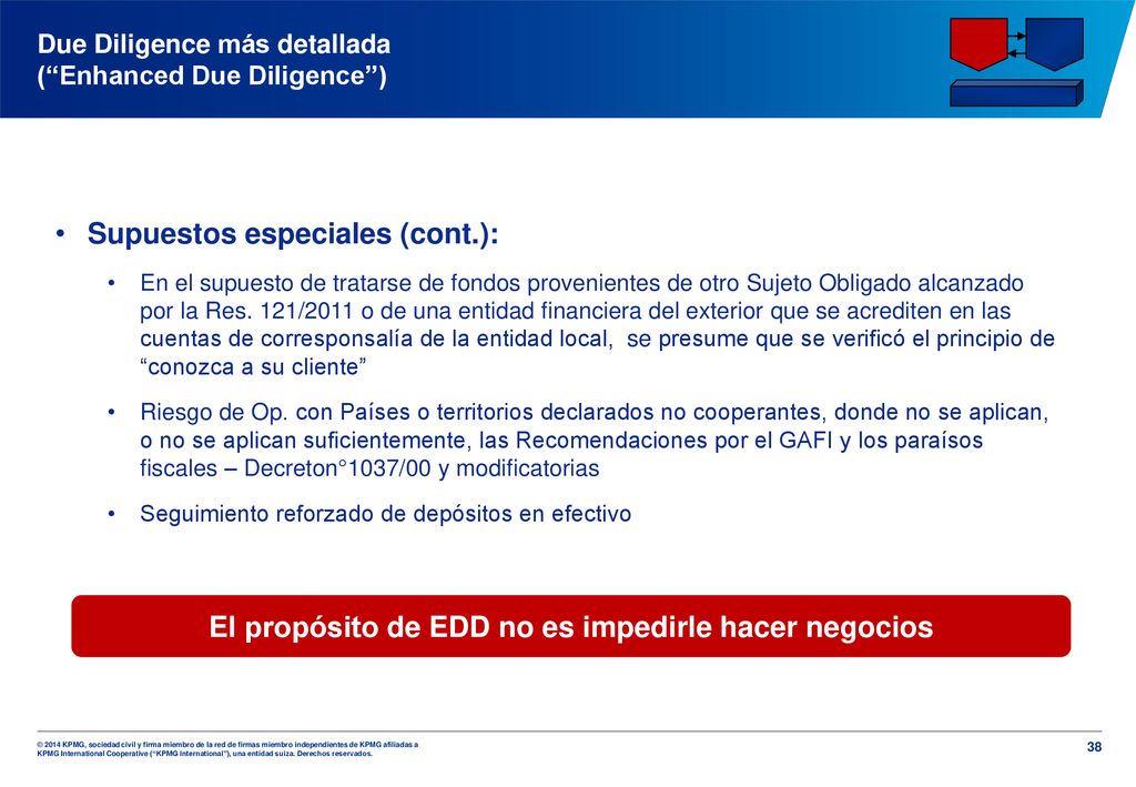 Due Diligence más detallada ( Enhanced Due Diligence )