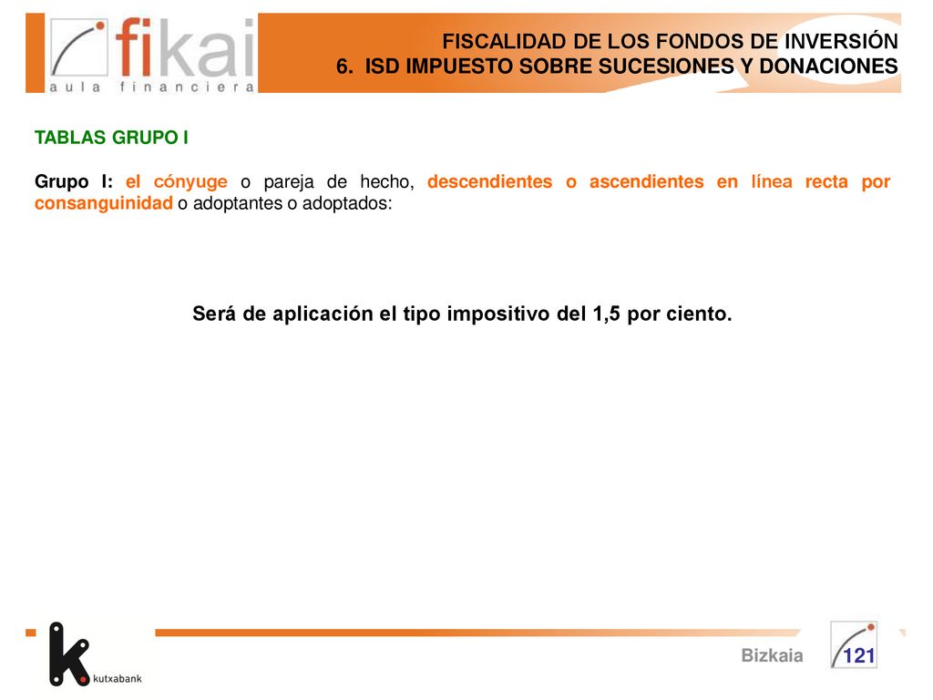 Será de aplicación el tipo impositivo del 1,5 por ciento.