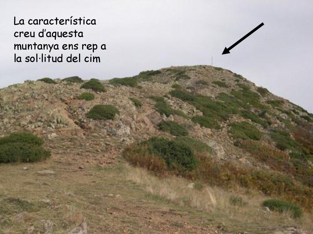 La característica creu d’aquesta muntanya ens rep a la sol·litud del cim