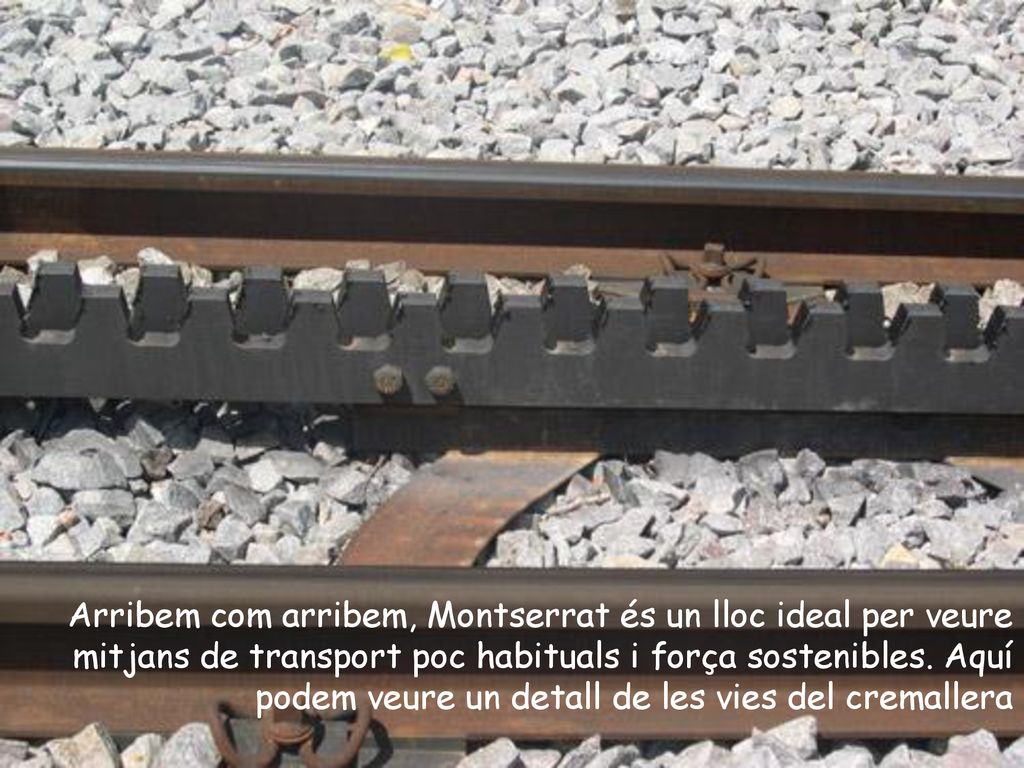 Arribem com arribem, Montserrat és un lloc ideal per veure mitjans de transport poc habituals i força sostenibles.