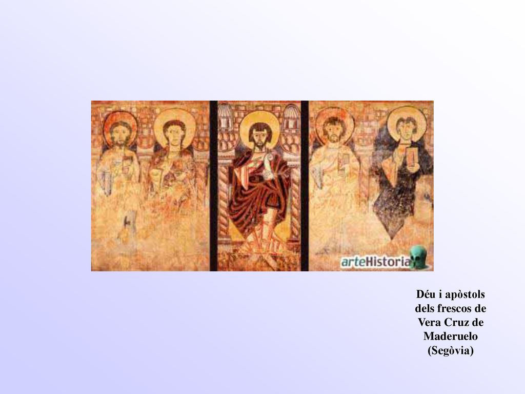 Déu i apòstols dels frescos de Vera Cruz de Maderuelo (Segòvia)