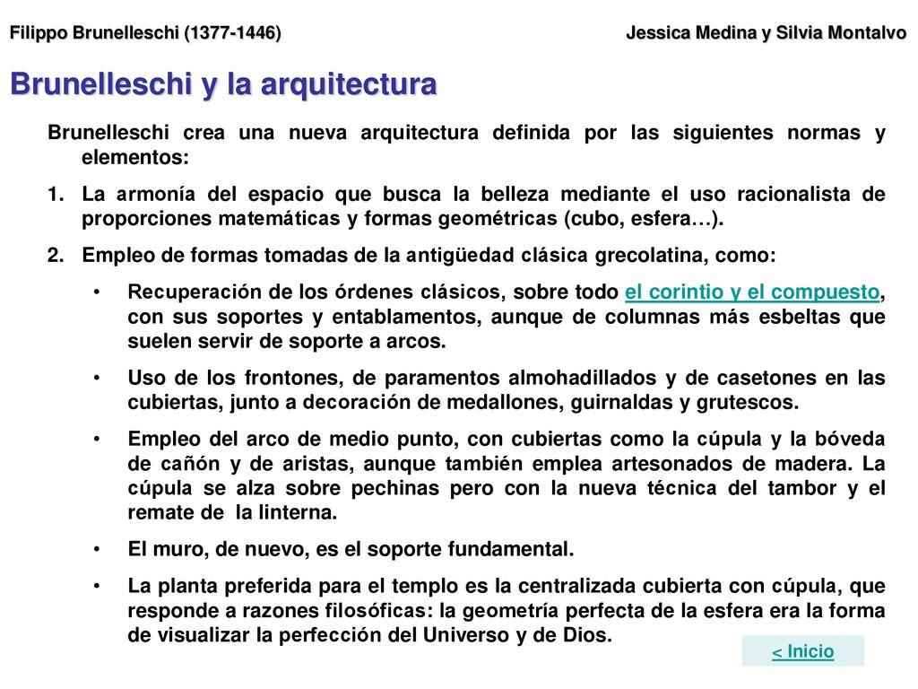 Empleo de formas tomadas de la antigüedad clásica grecolatina, como: