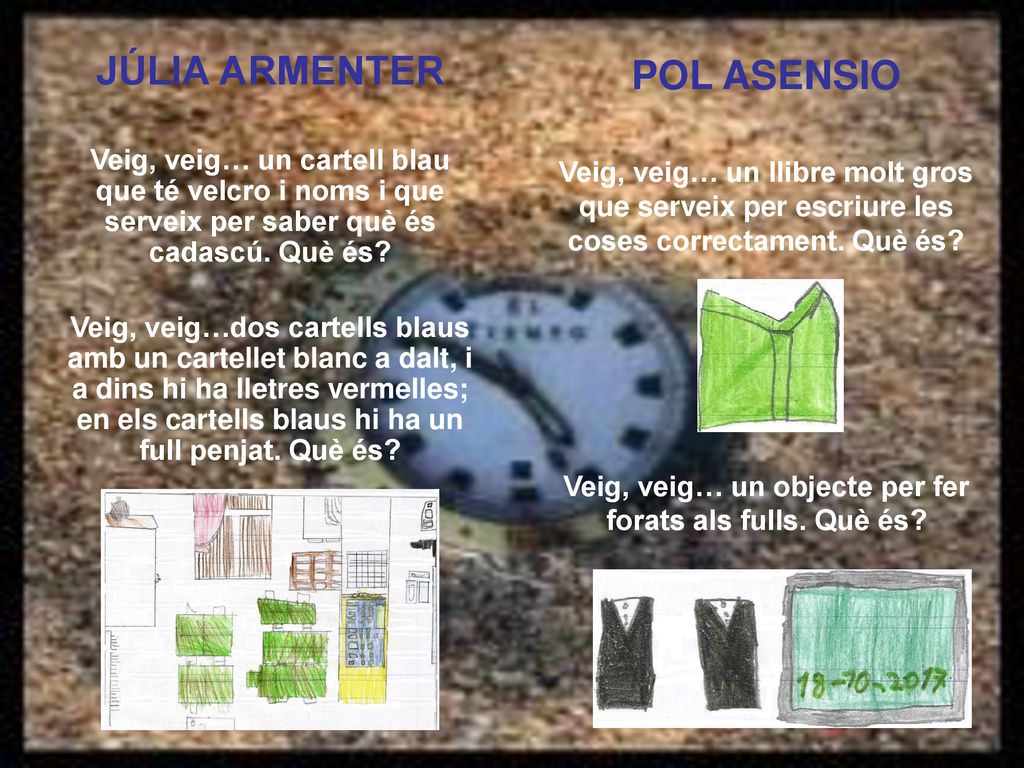Veig, veig… un objecte per fer forats als fulls. Què és