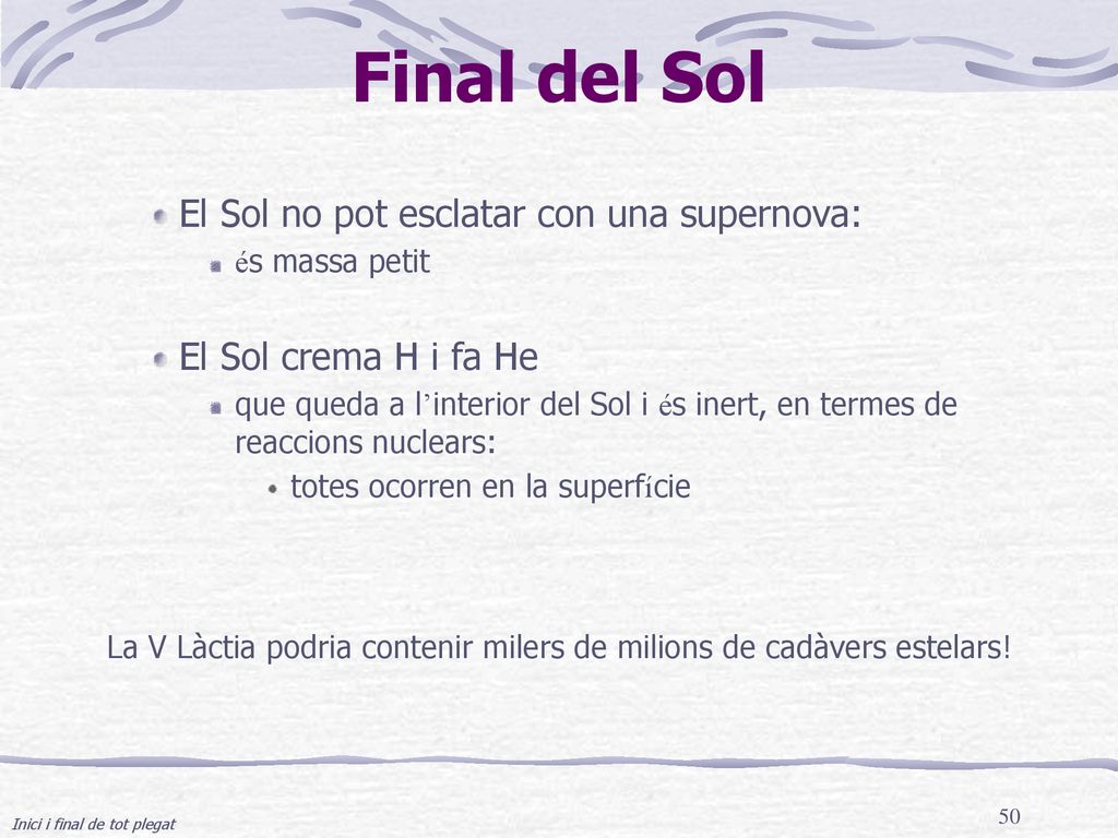 Final del Sol El Sol no pot esclatar con una supernova: