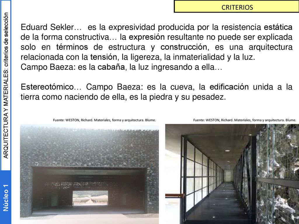 Campo Baeza: es la cabaña, la luz ingresando a ella…