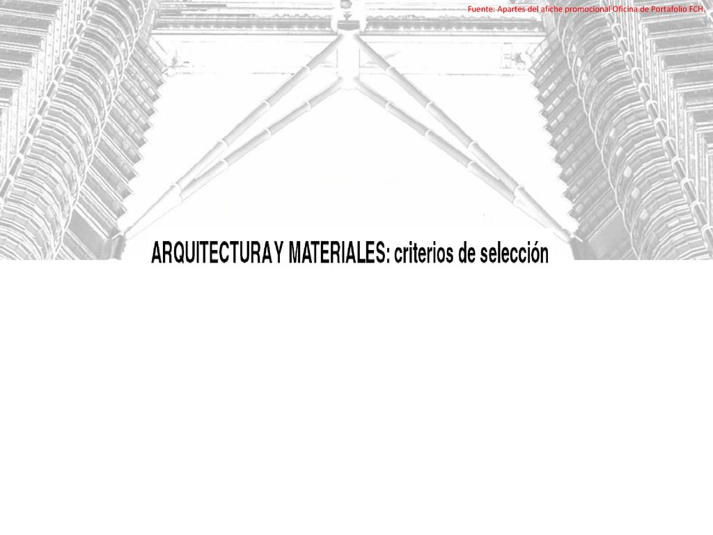 Fuente: Apartes del afiche promocional Oficina de Portafolio FCH.