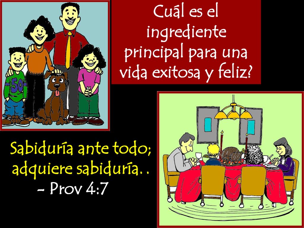 Cuál es el ingrediente principal para una vida exitosa y feliz