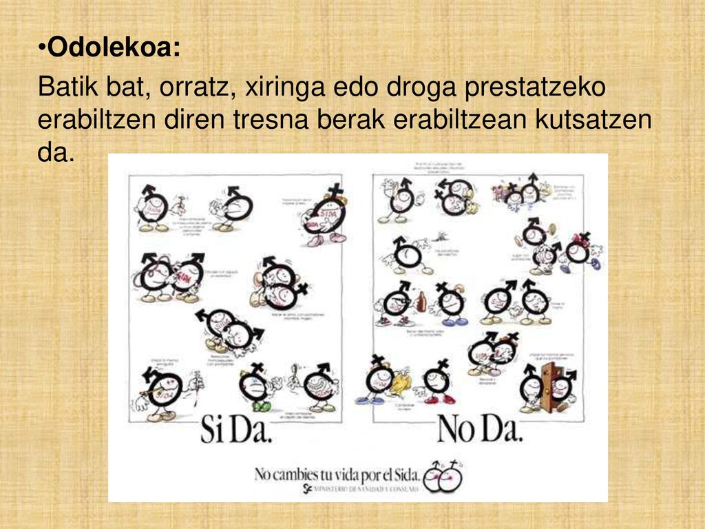 Odolekoa: Batik bat, orratz, xiringa edo droga prestatzeko erabiltzen diren tresna berak erabiltzean kutsatzen da.