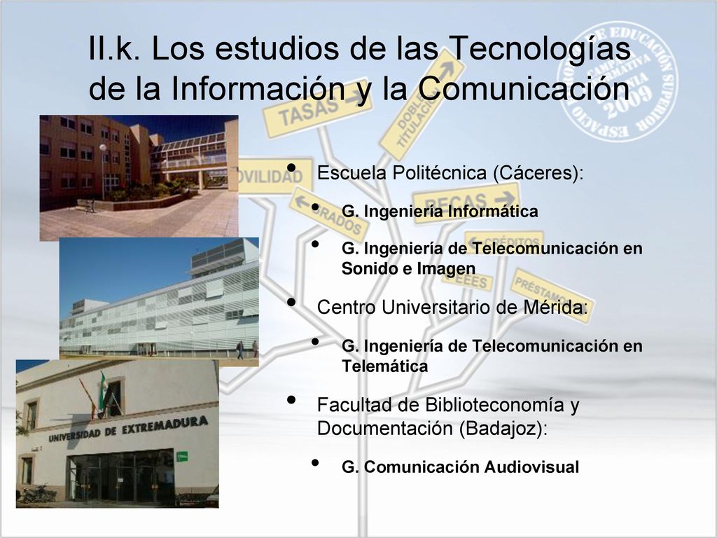 II.k. Los estudios de las Tecnologías de la Información y la Comunicación