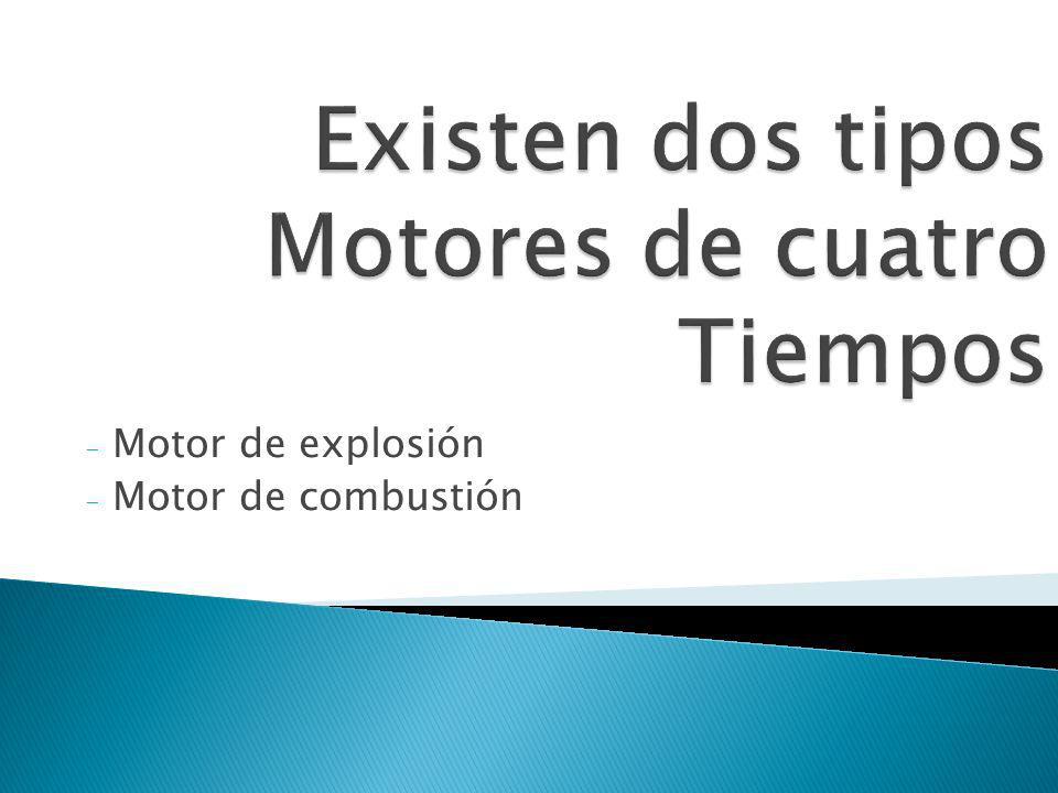 Existen dos tipos Motores de cuatro Tiempos