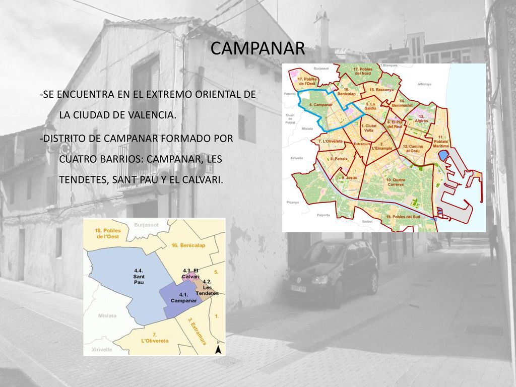 CAMPANAR -SE ENCUENTRA EN EL EXTREMO ORIENTAL DE LA CIUDAD DE VALENCIA.