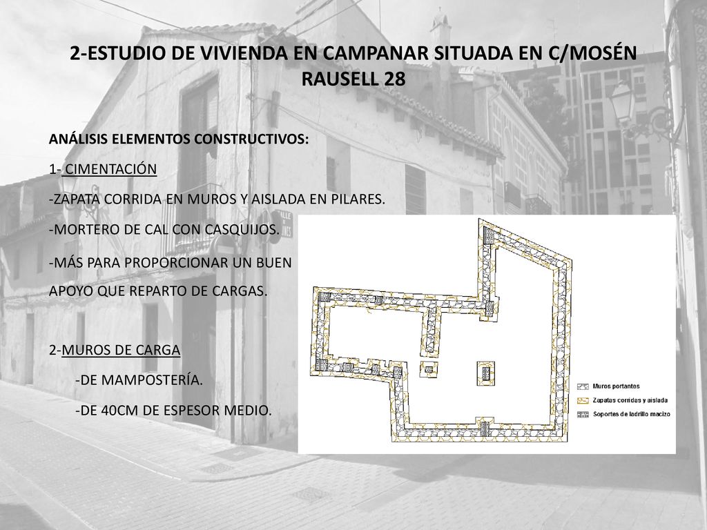 2-ESTUDIO DE VIVIENDA EN CAMPANAR SITUADA EN C/MOSÉN RAUSELL 28