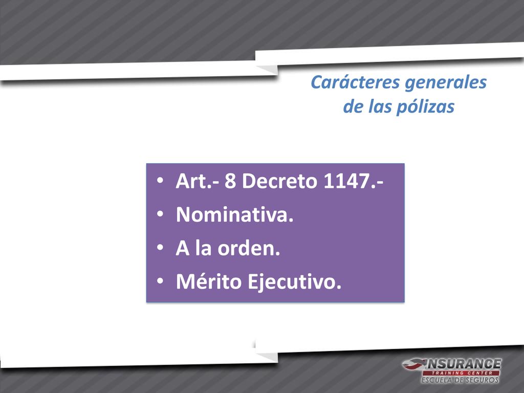 Art.- 8 Decreto Nominativa. A la orden. Mérito Ejecutivo.