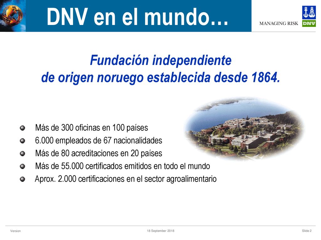Fundación independiente de origen noruego establecida desde 1864.