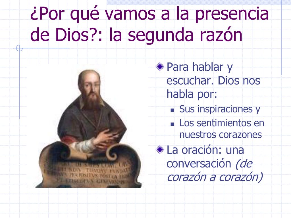 ¿Por qué vamos a la presencia de Dios : la segunda razón