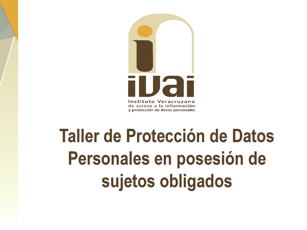Taller de Protección de Datos Personales en posesión de sujetos obligados