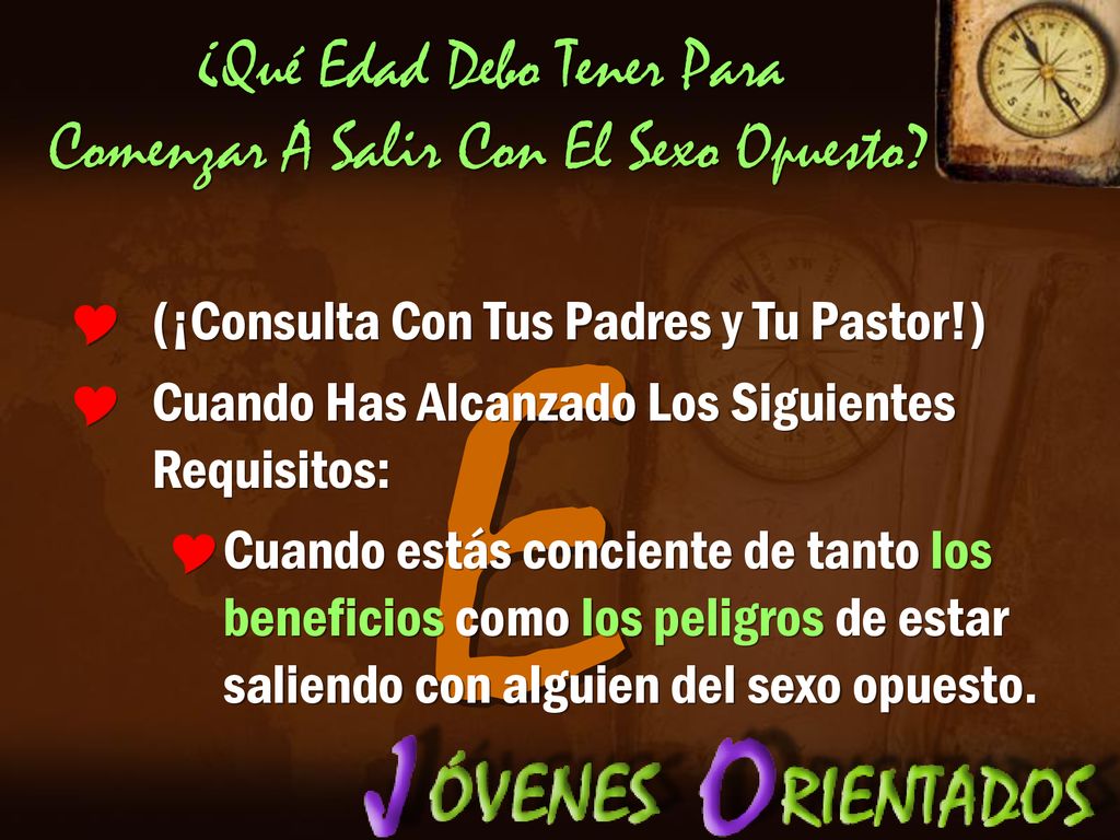 ¿Qué Edad Debo Tener Para Comenzar A Salir Con El Sexo Opuesto