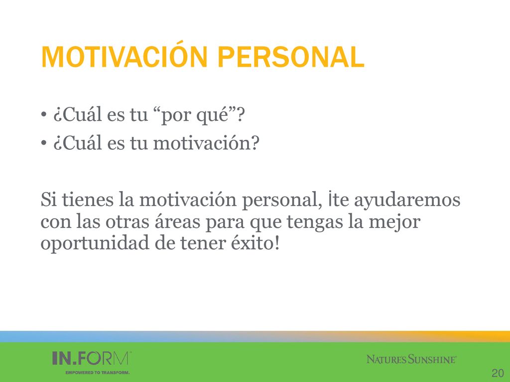 MOTIVACIÓN PERSONAL ¿Cuál es tu por qué ¿Cuál es tu motivación