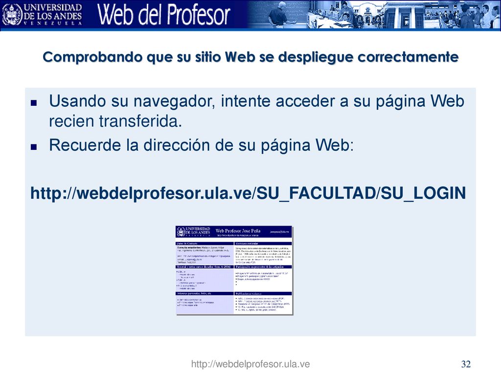 Comprobando que su sitio Web se despliegue correctamente