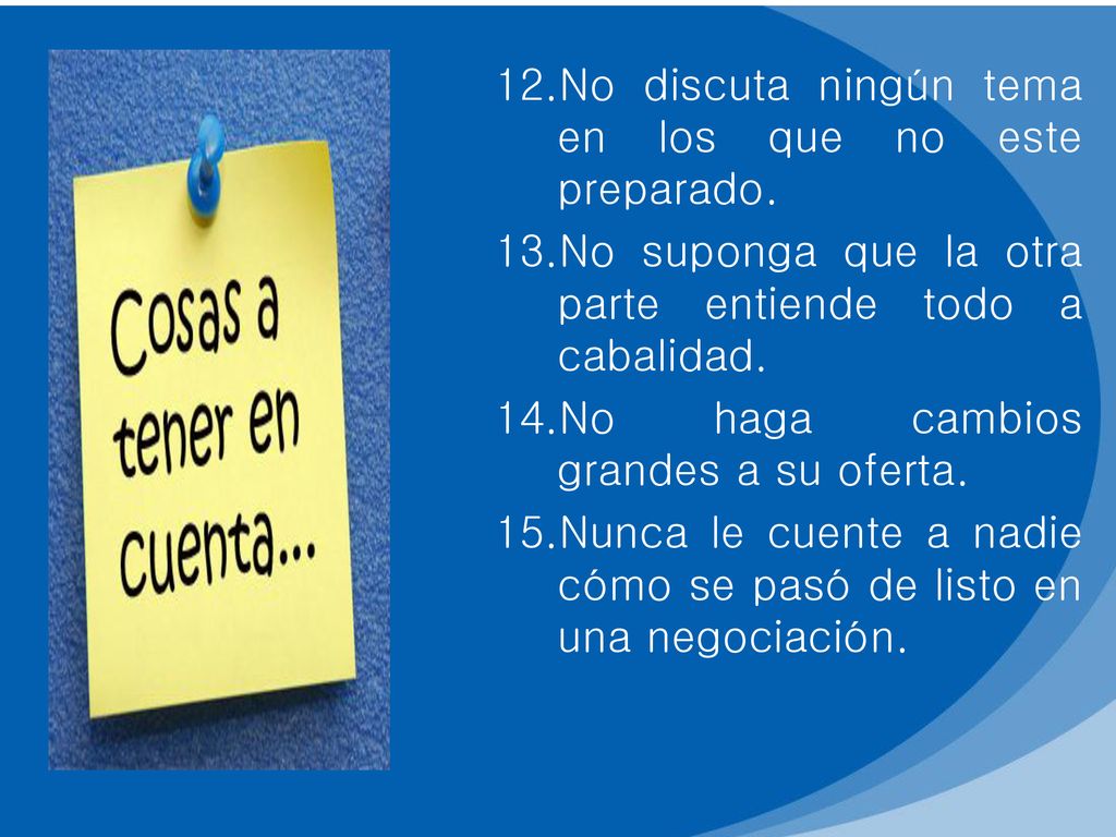 No discuta ningún tema en los que no este preparado.