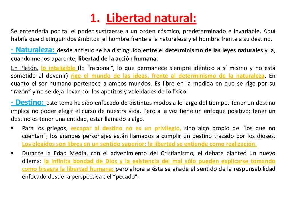 Tema 10. La Libertad. - Ppt Descargar