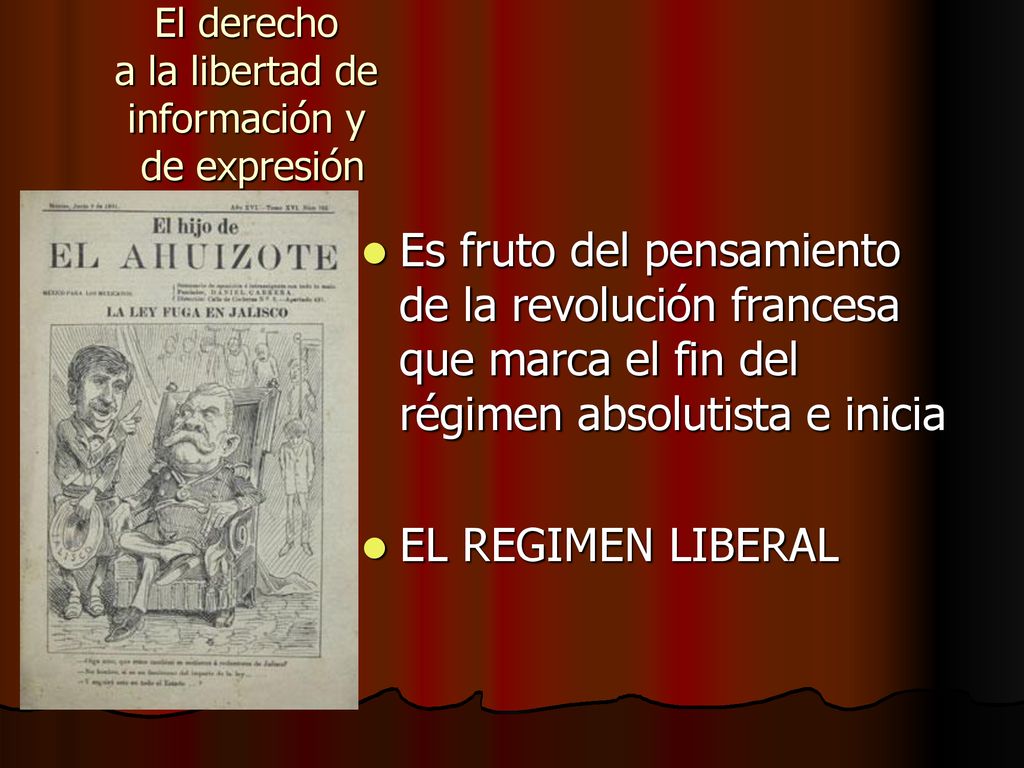 El derecho a la libertad de información y de expresión