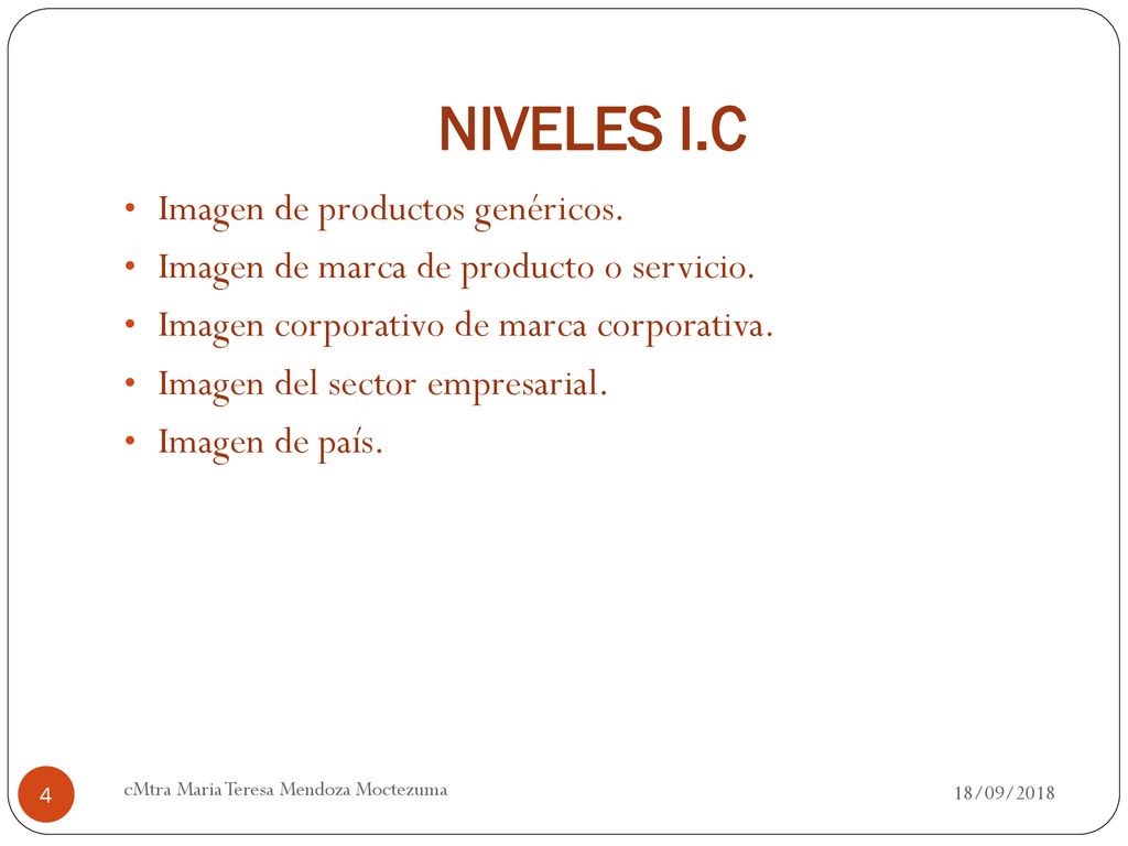 NIVELES I.C Imagen de productos genéricos.