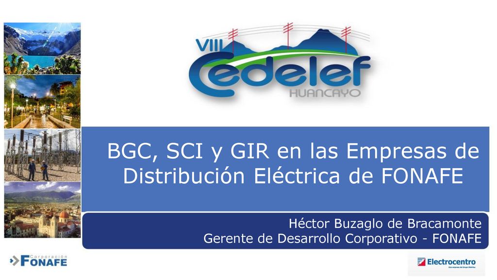 BGC, SCI y GIR en las Empresas de Distribución Eléctrica de FONAFE