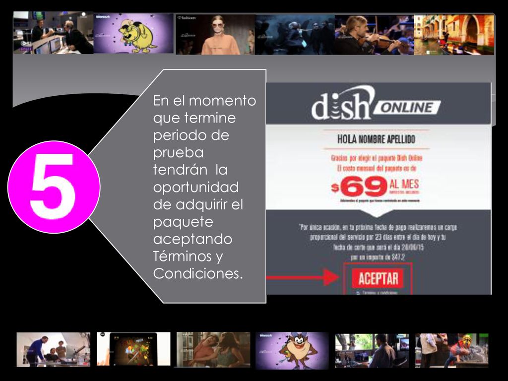En el momento que termine periodo de prueba tendrán la oportunidad de adquirir el paquete aceptando Términos y Condiciones.