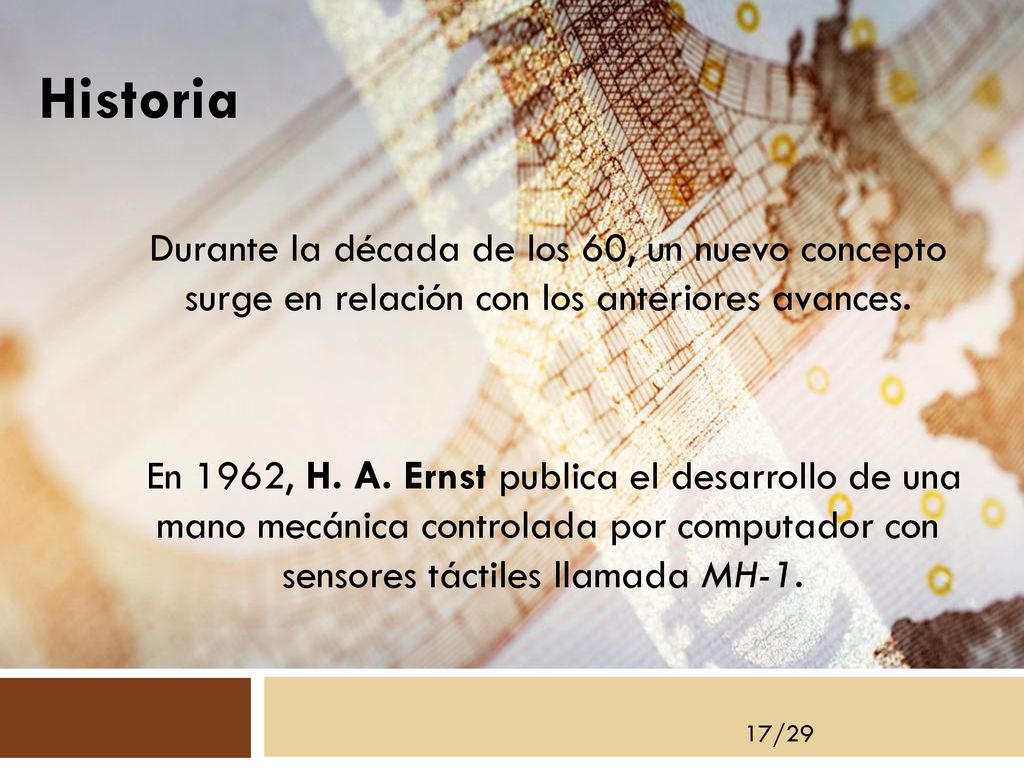 Historia Durante la década de los 60, un nuevo concepto surge en relación con los anteriores avances.