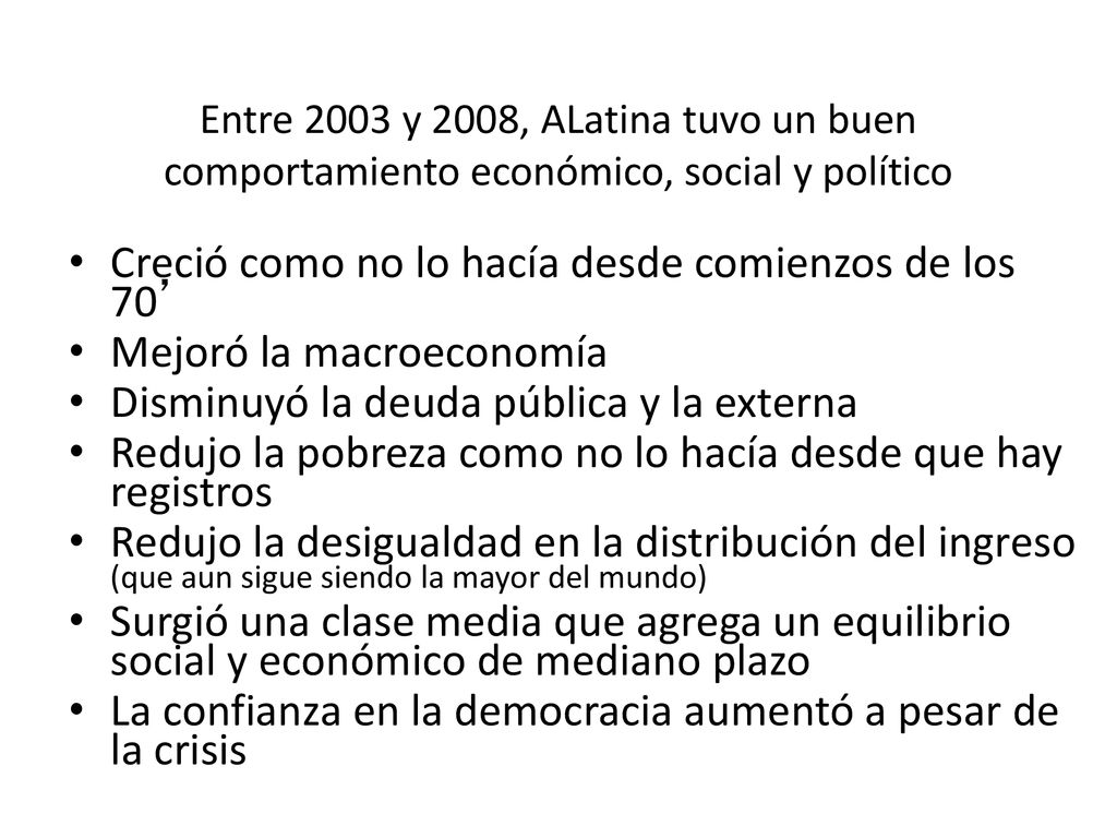 Creció como no lo hacía desde comienzos de los 70’