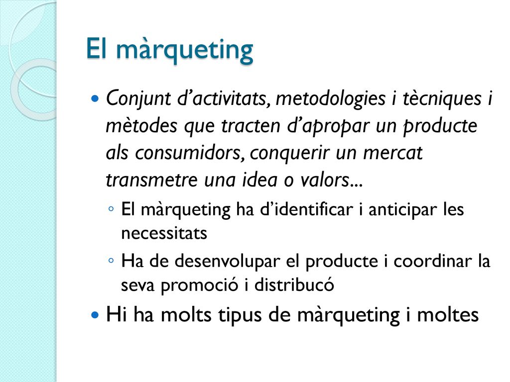 El màrqueting