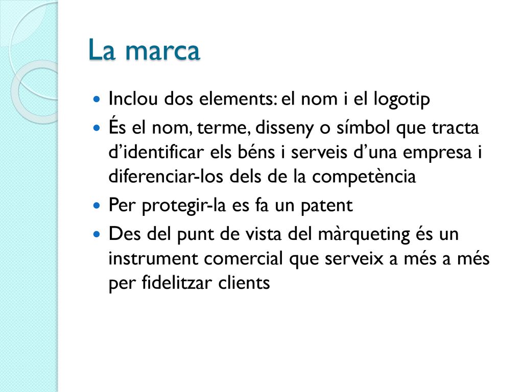 La marca Inclou dos elements: el nom i el logotip