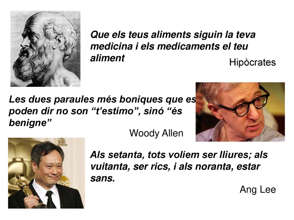 Que els teus aliments siguin la teva medicina i els medicaments el teu aliment