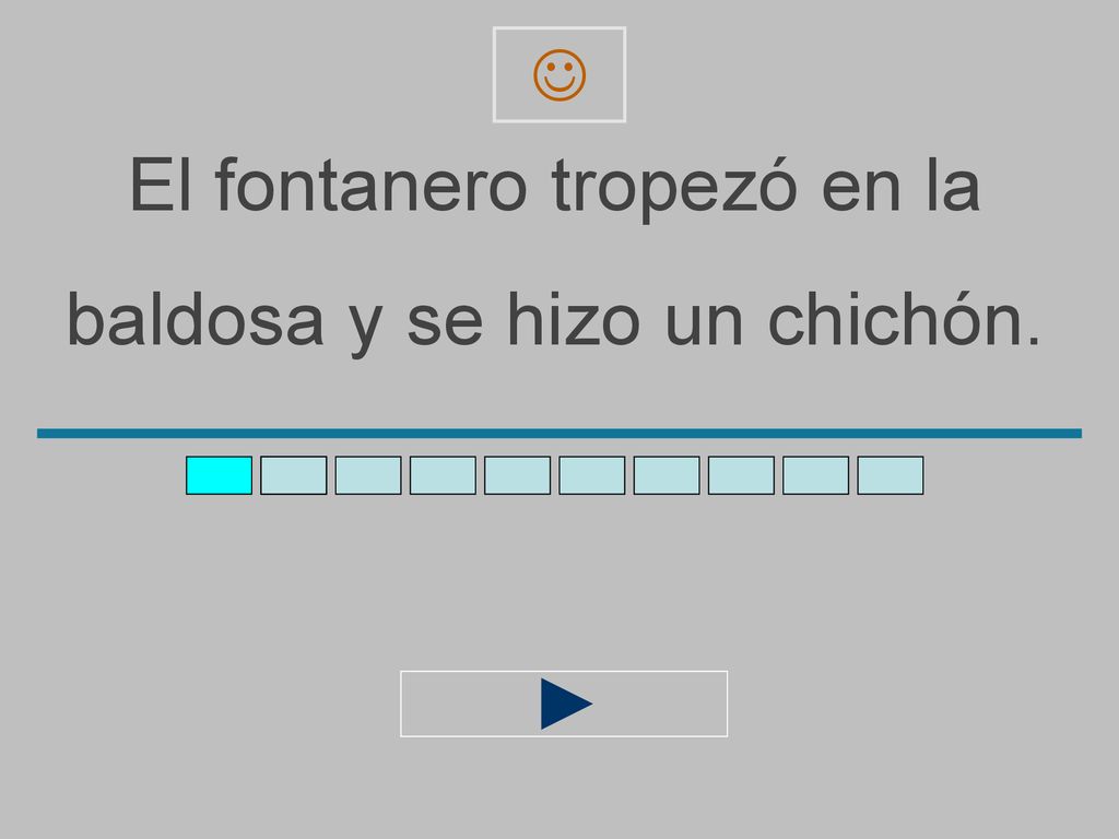 El fontanero tropezó en la baldosa y se hizo un chichón.